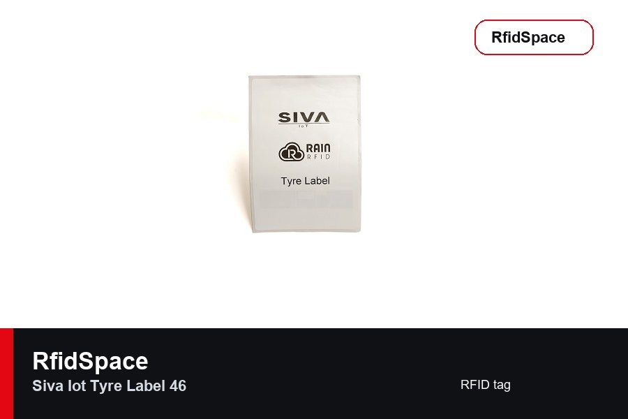 SIVA IoT Tyre Label 46 RFID tag marka ve model bilgili ürün görseli - RfidSpace donanım kataloğu