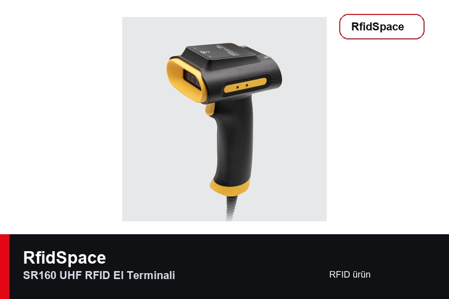 RfidSpace SR160 UHF RFID El Terminali RFID el terminali marka ve model bilgili ürün görseli - RfidSpace donanım kataloğu