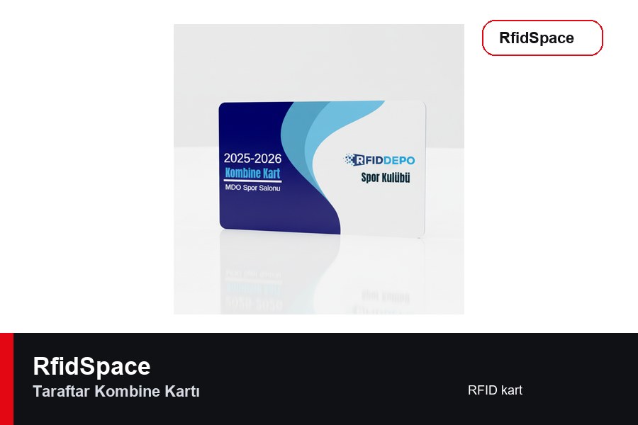Taraftar Kombine Kartı RFID kart marka ve model bilgili ürün görseli - RfidSpace donanım kataloğu