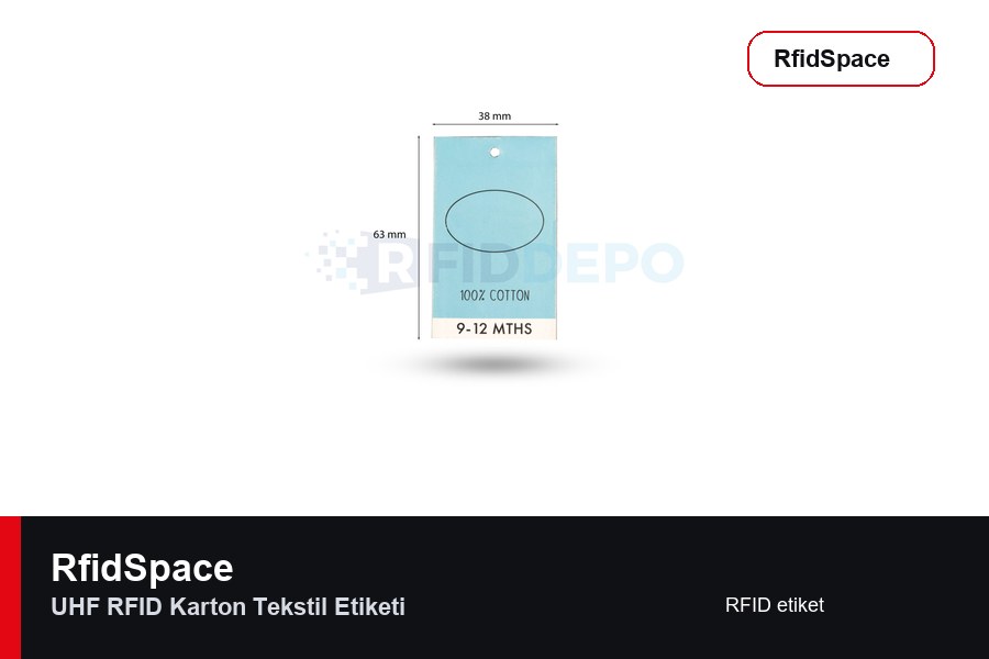 RfidSpace UHF RFID Karton Tekstil Etiketi RFID etiket marka ve model bilgili ürün görseli - RfidSpace donanım kataloğu