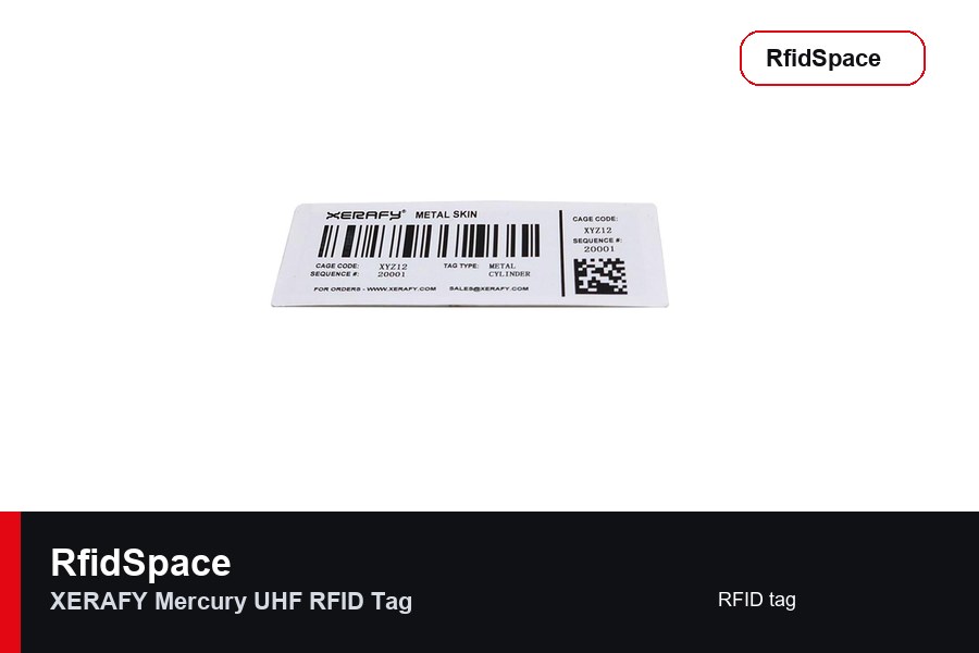 XERAFY Mercury UHF RFID Tag RFID tag marka ve model bilgili ürün görseli - RfidSpace donanım kataloğu