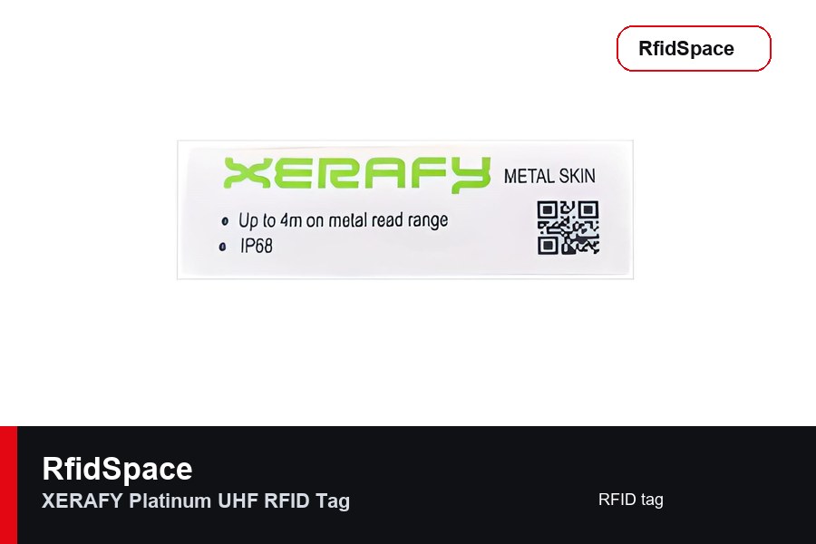 XERAFY Platinum UHF RFID Tag RFID tag marka ve model bilgili ürün görseli - RfidSpace donanım kataloğu