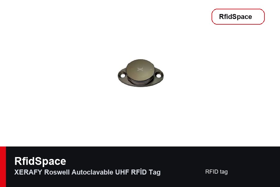 XERAFY Roswell Autoclavable UHF RFİD Tag RFID tag marka ve model bilgili ürün görseli - RfidSpace donanım kataloğu