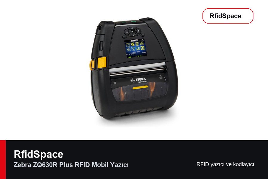 Zebra ZQ630R Plus RFID Mobil Yazıcı RFID yazıcı ve kodlayıcı marka ve model bilgili ürün görseli - RfidSpace donanım kataloğu