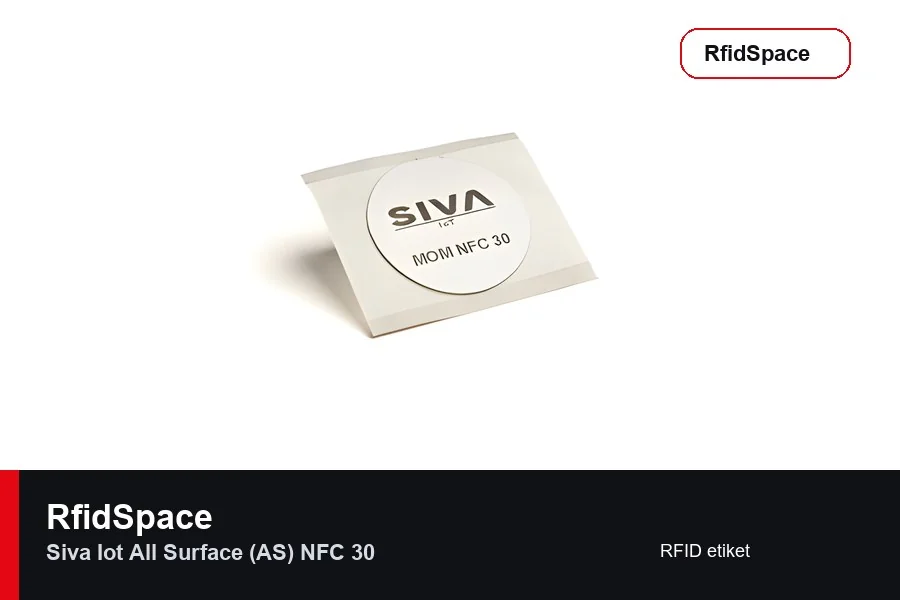 Siva IoT All Surface (AS) NFC 30 UHF RFID etiket