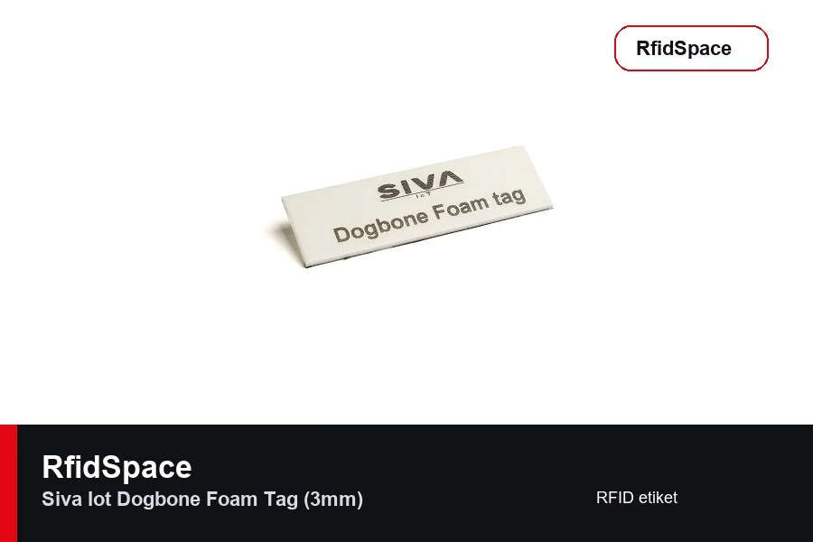 Siva IoT Dogbone Foam Tag (3mm) UHF RFID etiket