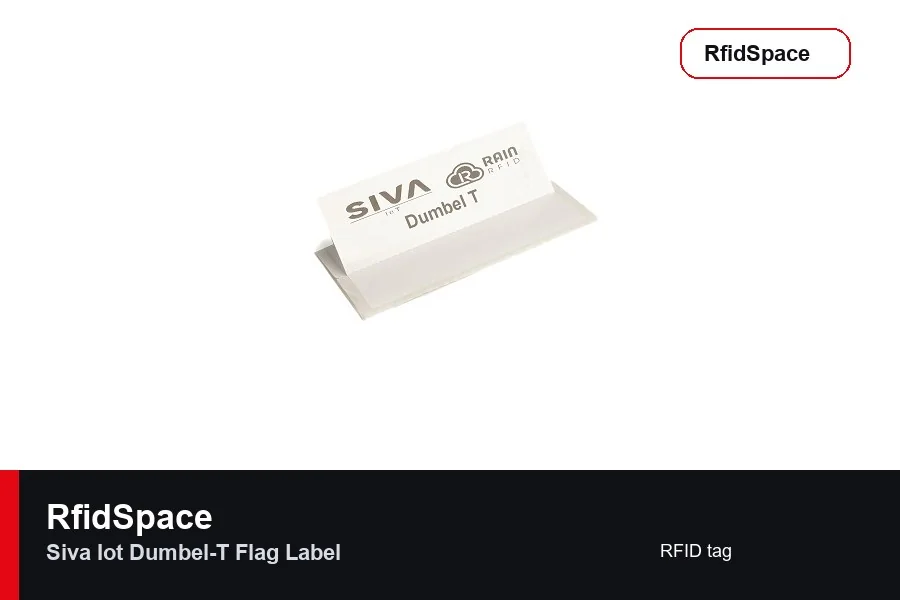 Siva IoT Dumbel-T Flag Label UHF RFID etiket