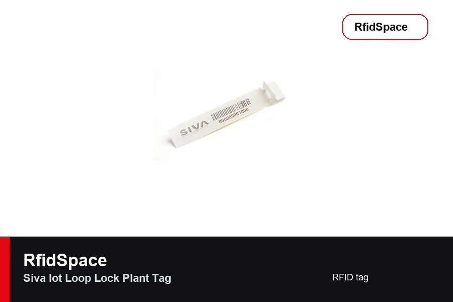 Siva IoT Loop Lock Plant Tag UHF RFID etiket