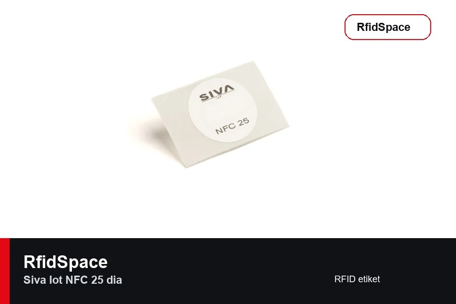 Siva IoT NFC 25 dia UHF RFID etiket