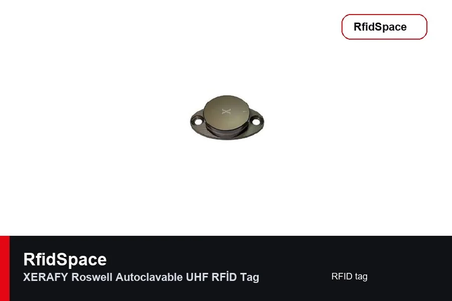 XERAFY Roswell Autoclavable UHF RFID Tag Metal üstü RFID etiketi