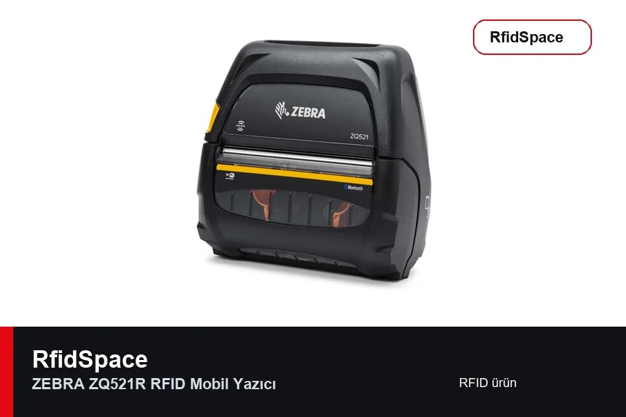 ZEBRA ZQ521R RFID Mobil Yazıcı RFID yazıcı ve EPC kodlayıcı
